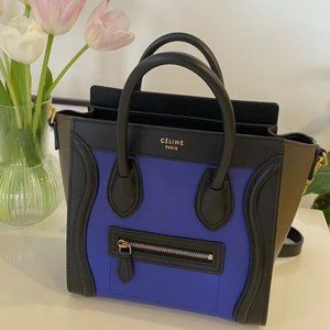 Celine nano luggage tri color